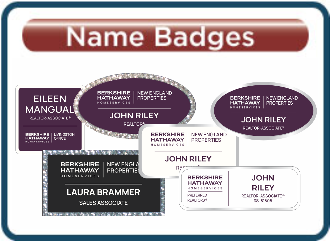 Berkshire Hathaway HomeServices Custom Name Badges