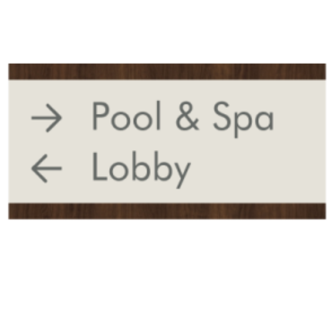Quality Walnut Directional Signs