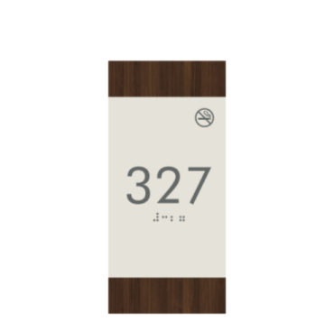 Quality Walnut Room Number Signs