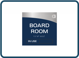 StayAPT Downpour Blue Public Area Signs