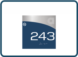 StayAPT Downpour Blue Room Numbers