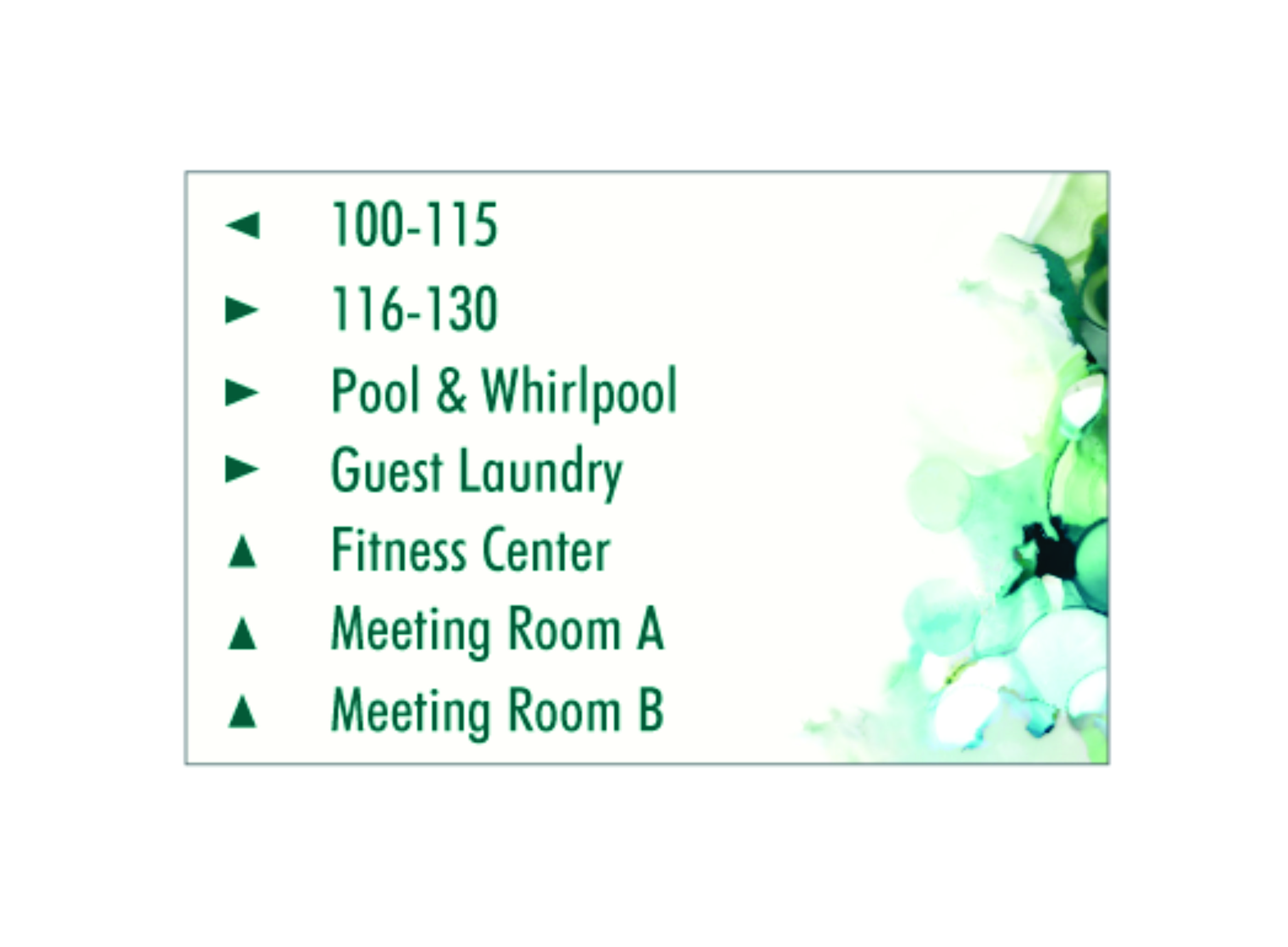 Wyndham Garden Directional Signs