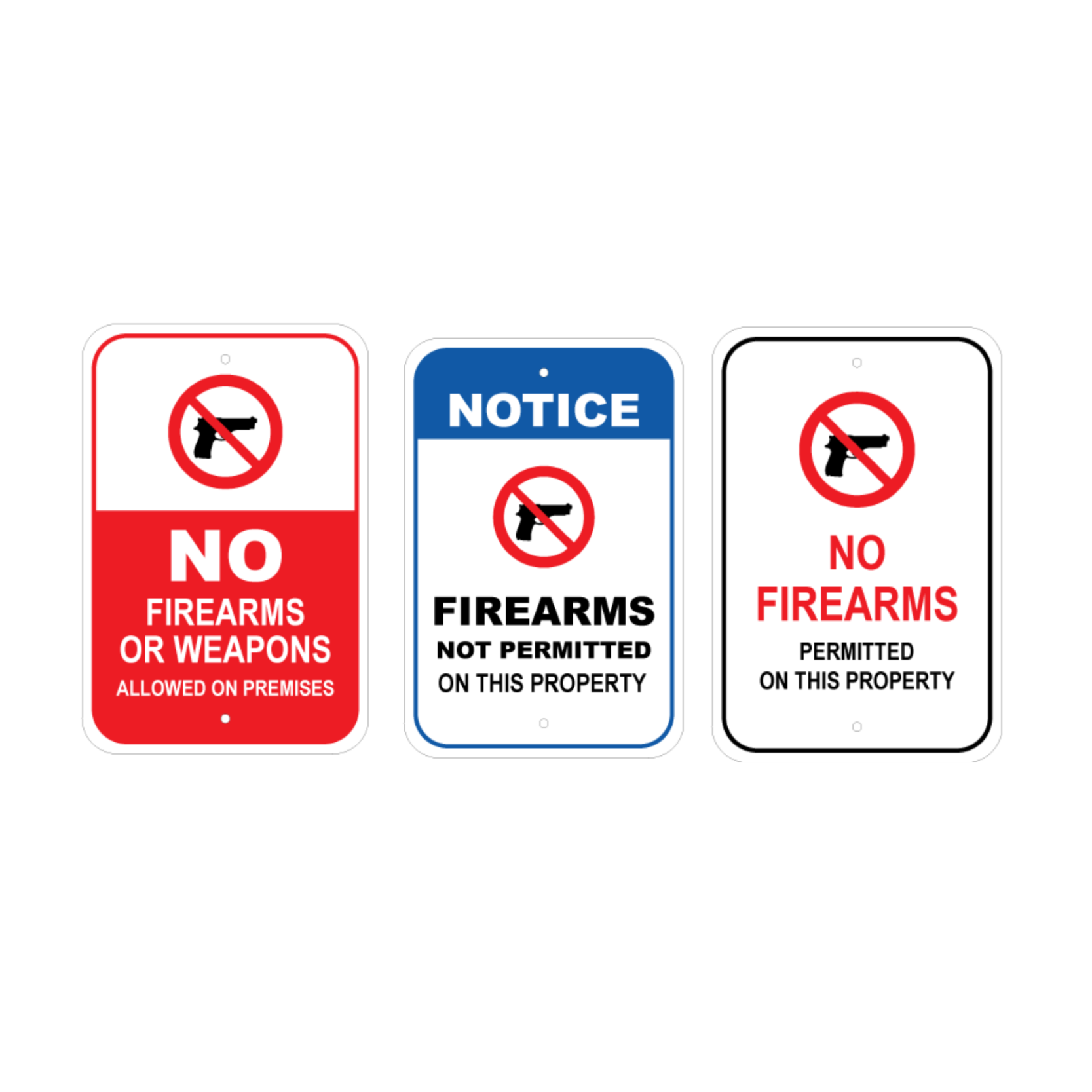 Firearms Signage