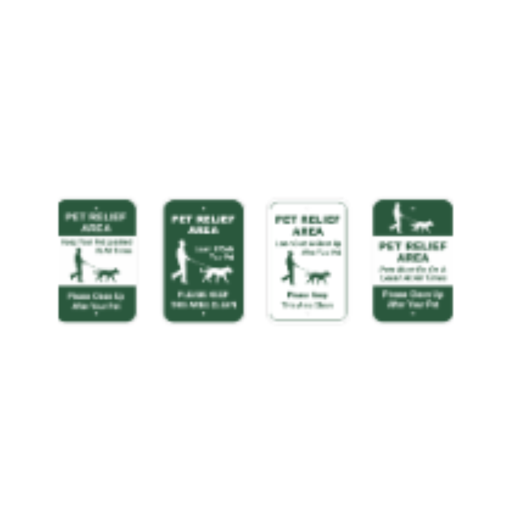Pet Relief Signs